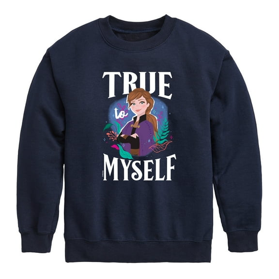 Frozen 2 - Anna True To Myself - Toddler And Youth Crewneck Fleece Sweatshirt