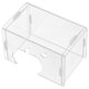 thumbnail image 2 of Escondite para hámster, casa de acrílico transparente para animales pequeños, cabaña para conejillos de indias, decoración para hámsteres enanos, jerbos, erizos, ratas y ratones., 2 of 8