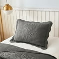 thumbnail image 6 of MarCielo  3 Piece Cotton Oversized Bedspread Quilt Set Tmonica Heather Grey - Twin, 6 of 6