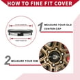 thumbnail image 2 of Universal Car Wheel Center Hub Cap Rim Cover Hub Caps Snap-in Plastic 68mm 2.68" OD Matte Black, 2 of 6