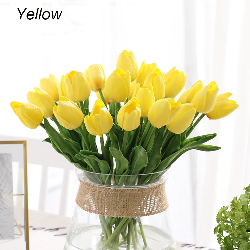 Artificial Tulips Real Touch Fake Flowers Artificial Tulips Flowers