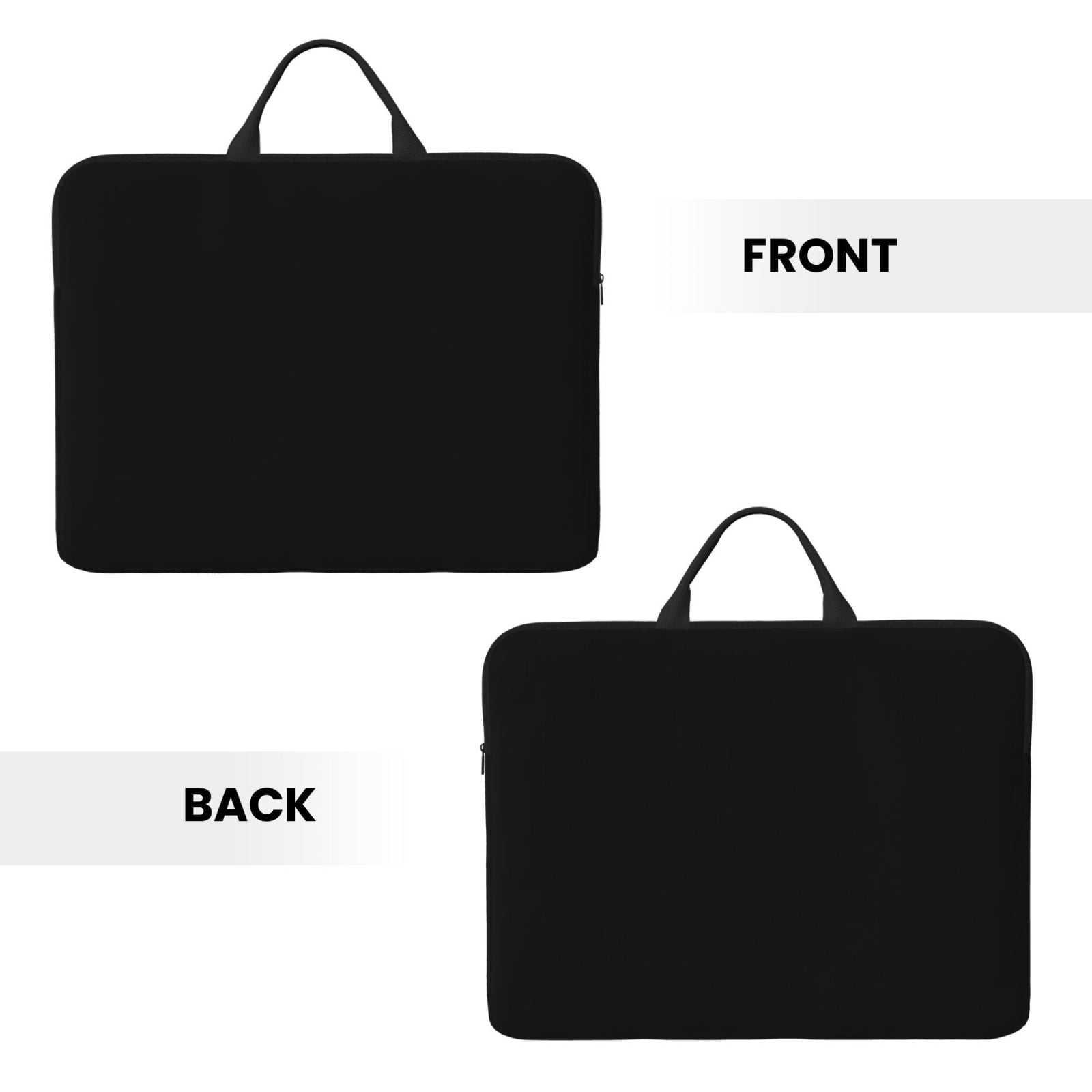 Laptop Sleeve Bag For Women Men 14inch Waterproof Durable Protective Computer Carrying Cover Handle Laptop Case Bag Black