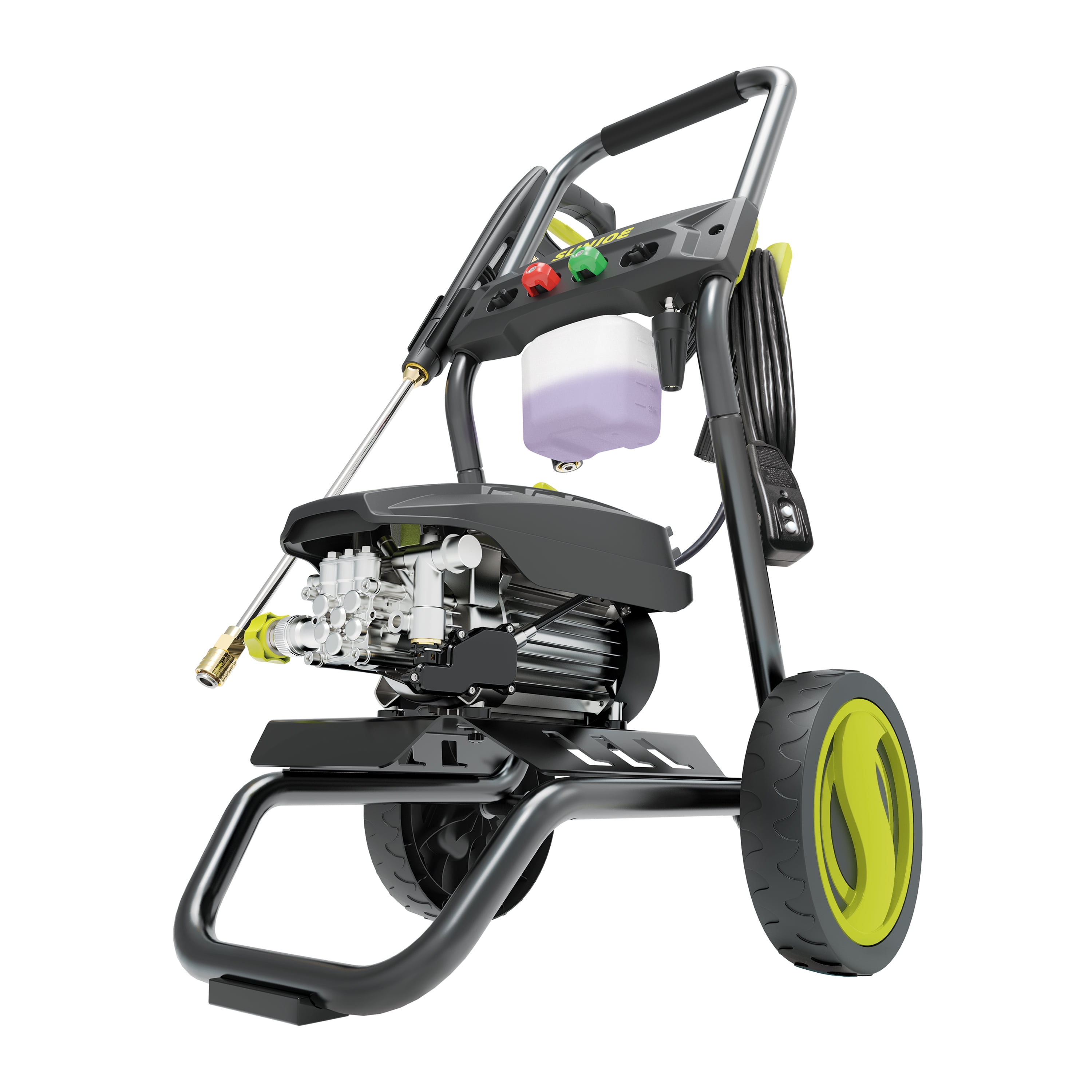 Sun Joe SPX8000 PRO High Performance Brushless Induction Electric Pressure Washer W Steel Reinforced Hose Quick Connect Turbo Nozzles Metal Lance Walmart