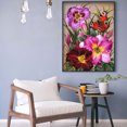 thumbnail image 2 of Cuadros Decorativos 5D Full Round Drill Mosaic Craft DIY Flores rosadas Diamante de imitación Pintura Likrtyny embutido en tela, 2 of 9