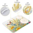 thumbnail image 4 of FREEAMG Rustic Wildflowers Butterfly Dish Drying Mat for Kitchen Counter, Ultra Absorbent Reversible Microfiber Dishes Drying Rack Pad Heat-resistant Mats 16x18in, 4 of 7