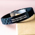 thumbnail image 3 of Amangny Nurse Practitioner By Day, World's Best Mom By Night. Gift for Father's Day - Glidelock Clasp Bracelet, 3 of 3