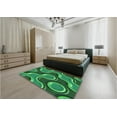 thumbnail image 5 of Ahgly Company Machine Washable Indoor Rectangle Transitional Deep Emerald Green Area Rugs, 5' x 7', 5 of 7