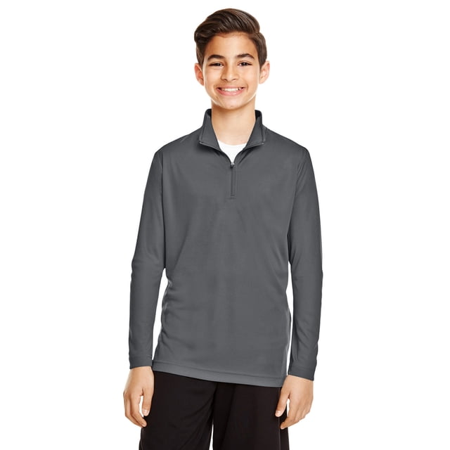 Youth Zone Performance Quarter-Zip SPORT GRAPHITE M equipo 365 TT31Y
