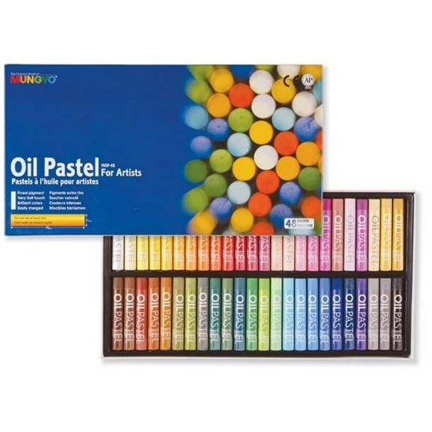 Set de pasteles al óleo MUNGYO, 48 colores, 1,1 x 7 cm