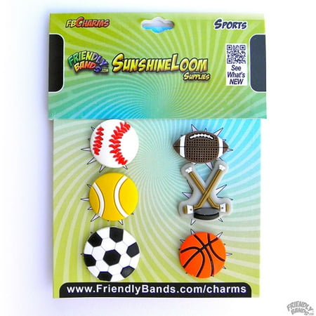 Friendly Bands Sunshine Charms, 6pk, Sports