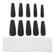 thumbnail image 1 of 10 Uds. De uñas postizas brillantes de ataúd largo, prensa Artificial en cubierta completa, puntas postizas, accesorios de manicura para mujeres y niñasN5355-08, 1 of 14