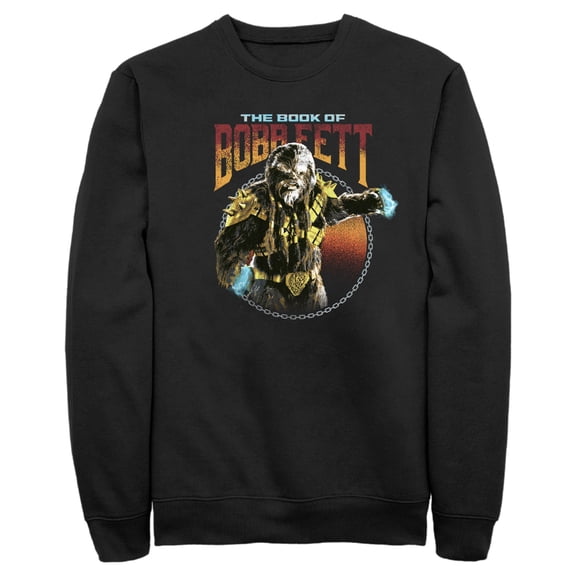 Men's Star Wars: The Book of Boba Fett Black Krrsantan Sweatshirt Black X Large
