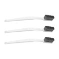 thumbnail image 3 of Copper Brush Washable Toothbrush Portable Resuable Grip Brush Firm Cleaning Scrub, Silver, 3pcs Workhe, 3 of 9