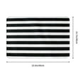 Bathroom Rugs Mat, Black And White Stripes Washable Non Slip Bath