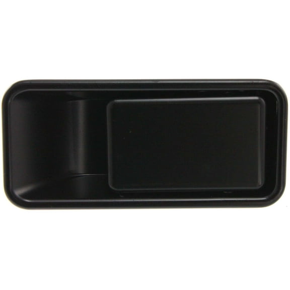 Exterior Door Handle Compatible with 1987-1995 Jeep Wrangler Front, Passenger Side With Half Doors Smooth Black