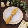 thumbnail image 4 of Balsa Circle 20x20 in Gold Sequined Geometric Design Tulle Net Fabric Table Napkin Party Events Decorations Supplies, 4 of 8