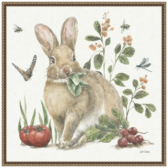 Amanti Art Garden Patch IV Framed Canvas Wall Art Print