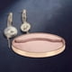 thumbnail image 4 of Bandeja de joyería ovalada metal Perfecl Organizador de joyas Toc Rosa 30x20.5x3cm, 4 of 8