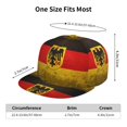 thumbnail image 4 of German Eagle Flag Flat Brim Trucker Cap Adjustable Snapback Hat For Men Women, 4 of 8