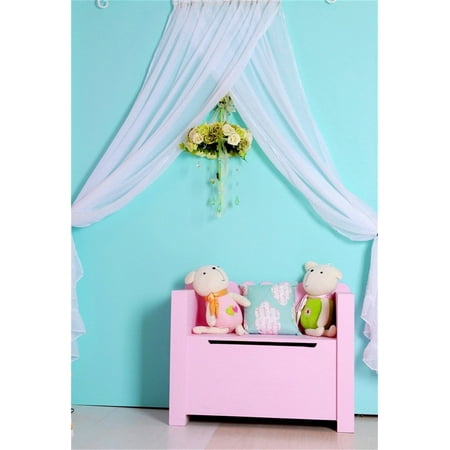 Image of MOHome 5x7ft Girl Photography Studio Backdrops Toddler Photo Shoot Background Sweet Room Curtains Pink Chair Blue Wall Cute Toys Flowers Children Kid Artistic Portrait Scene Video Props Digital