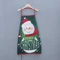 thumbnail image 3 of Jinsinto 3 Pieces Christmas Aprons Adult Elf Aprons Santa Apron Adjustable Kitchen Cooking Apron for Christmas Party Chef Cooking, 3 of 4