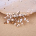 thumbnail image 4 of Accesorios para el cabello de boda para novia, tocados de hojas y flores de enredaderas de cristal para boda, 4 of 5