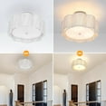 thumbnail image 3 of Glitnous Rattan Ceiling Light Fixtures Boho Flush Mount Light Fixtures Ceiling Light Modern Rattan Chandelier Lighting, 3 of 7
