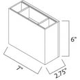 thumbnail image 2 of ET2 Alumilux Cube 6W LED Outdoor Wall Sconce E41328-SA, Modern Aluminum, 2 of 2