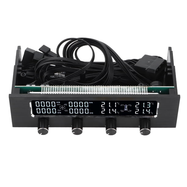 Controlador De Ventilador De PC, Controlador De Ventilador De Computadora Pantalla LCD De Protección De Computadora Para Enfriamiento De CPU De Gráficos ANGGREK PC Fan Speed Controller