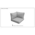 thumbnail image 1 of TK Classics Covers for High-Back Corner Chair Cushions 6" Thick in Gray, 1 of 4