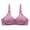 Purple, variant on Women's Comfortable Solid Color Plus Size Sexy Triple Breasted Bra Underwear Daily Bra Womens Bras No Underwire Full Support Bras for Women Full Coverage Bras Lifting Lace Bra