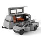 thumbnail image 5 of Nuevo 1/32 Tesla Cybertruck Pickup Trailer coche en miniatura de aleación Diecast Metal juguete todoterreno vehículo camión Mo, 5 of 5