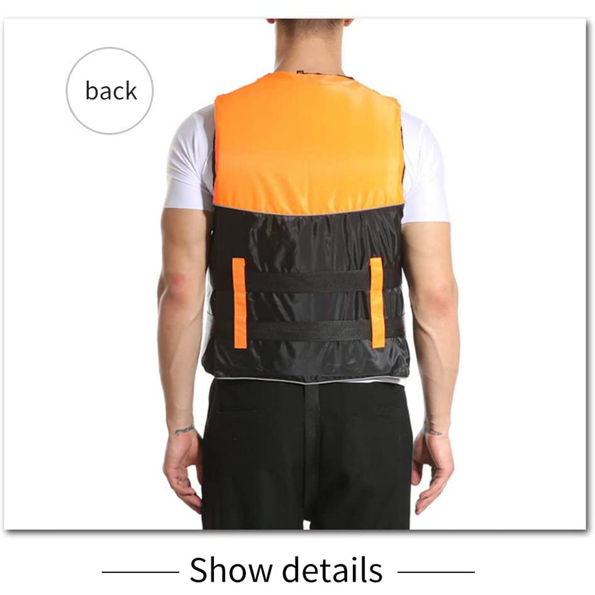 Gilet De Sauvetage Adulte Réglable Pour Sports Nautiques - Kayak, Paddle, Bateau - Avec Sifflet Et Bandes Réfléchissantes