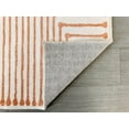 thumbnail image 7 of GLN Rugs Claros - Contemporary, Machine Washable Area Rug - 4'x6' Orange Beige Home Carpet, 7 of 7