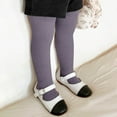 thumbnail image 2 of Ltctricy Girls' Ribbed Knit Tights Toddler Baby Soft Cotton Stretchy Slim Pantyhose Pants Newborn Infant Footed Leggings(Purple,7-8 Years), 2 of 6