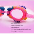 thumbnail image 4 of Gafas de natación para niños, sin fugas, antivaho, UV, para adolescentes de 3 a 12 años, tiburón azul (caja de orejas) Sincero Electrónica, 4 of 5