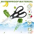 thumbnail image 6 of FACEGA 2Pcs Scissors All Purpose,Cold Walnuts 7.7" School Scissors,Opening A Bottle Cap Sewing Scissors for Fabric Cutting,Black, 6 of 7