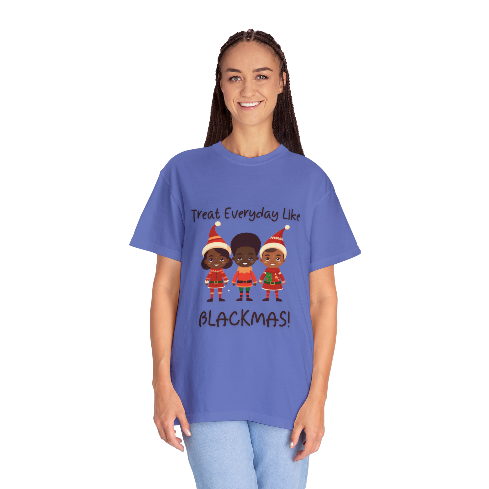 Black Elves Blackmas XMAS Unisex Garment-Dyed T-shirt