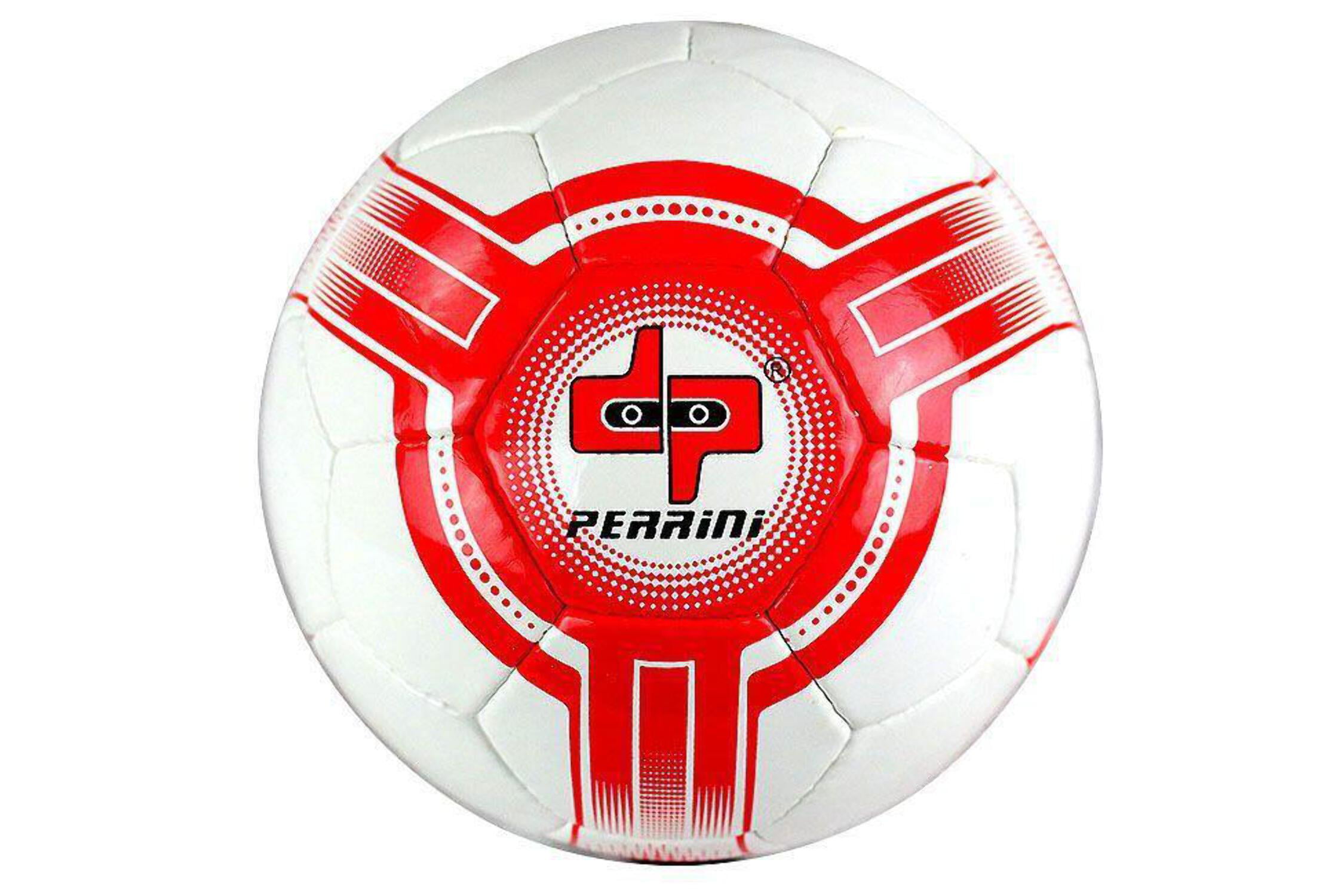 Perrini Futsal Ball White Red Low Bounce Football Official Size 4 
