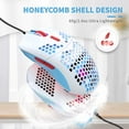 thumbnail image 5 of MANBASNAKE M1 Wired Lightweight Gaming Mouse, 69g Ultralight Honeycomb Shell, RGB Chroma Backlit, 6400 DPI Optical Sensor, Ergonomic 6 Programmable Buttons for E-Sports,Laptop,PC,Mac Gamer, 5 of 8