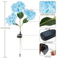 thumbnail image 2 of Muyoka Hortensia Flor Luz LED Flor Luces solares Impermeable Hortensia solar Luces Decoración para patio Jardín Patio trasero Muyoka Hogar, 2 of 7