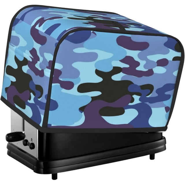Toaster Cover 4 Slice Camouflage Dustproof Bread Maker Cover Fingerprint Bakeware Protection Wide Slot Toaster Bag Reusable Kitchen Small Appliance Cover TC278