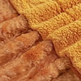 thumbnail image 6 of Bilot Orange Plain Faux Fur Throw Blanket, Burnt Orange - 60'' x 80'' Shiny Silky Smooth Soft Heavy Bed Couch Cover Warm Comfortable Cozy Elegant Plush Throw for Living Room Bedroom, 6 of 8
