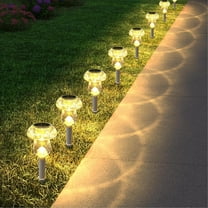 Solar Lights Outdoor, 8 Pack Mushroom Lights Outside Waterproof, Solar Powered LED Lighting for Garden, Yard, Landscape, Path, Pathway, Lawn, Walkway, Driveway, Backyard Decor (Warm White)