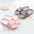 thumbnail image 3 of Hombres/Mujeres Zapatos de baño Zapatillas Verano Cremallera Mulas Interior/Exterior Zapatillas de baño Playa Antideslizante Baño Unisex,Gris,40-41, 3 of 5