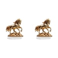 thumbnail image 2 of 2D Flat Horse Statue,Golden Horse On Coin Statue,Tabletop Sculpture,Table Decor,2D Flat Acrylic Desktop Figurine,Golden Horse Desktop Ornaments,Desktop Ornaments For Tabletop Decor,2PC,6.7"x7.8", 2 of 5