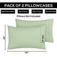 thumbnail image 4 of Fundas de almohada Utopia Bedding King de 50 x 100 cm, 2 unidades, microfibra, 4 of 7