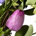 thumbnail image 3 of 22" Tulip Flowers Wreath, 3 of 4
