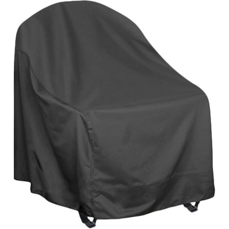 RENACLIPY Patio Rocking Chair Cover Black 210D Protective 1Pack
