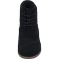thumbnail image 3 of Toms Hyde Black Lace Detail Pull On Wedge Heel Rounded Toe Ankle Fashion Boots (Black, 5.5), 3 of 6